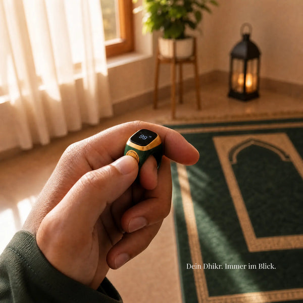 Zikr-Ring Smart – Dein digitaler Tasbih für Dhikr, Gebet & Qibla