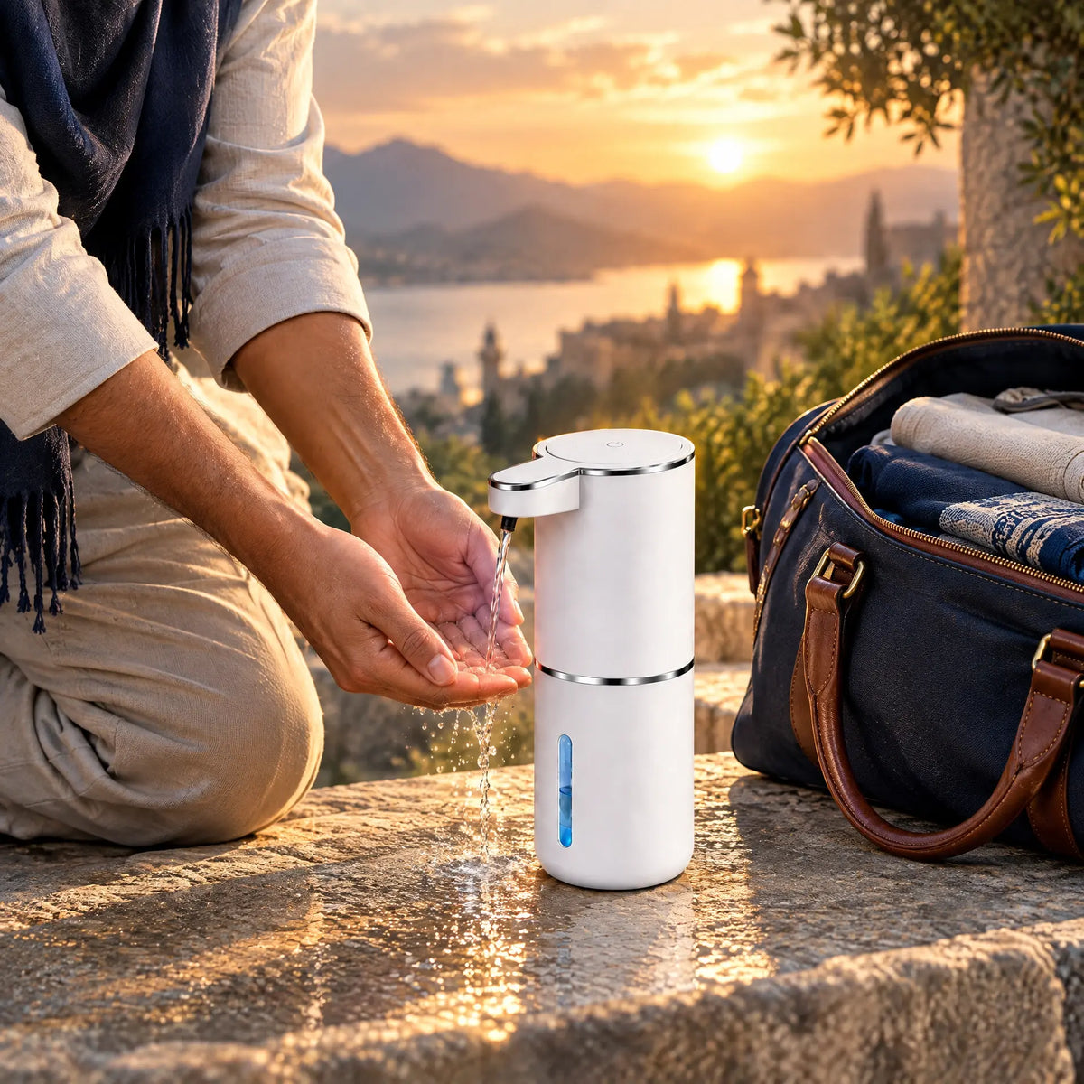 Kiflik – Der tragbare Wudu-Wasserspender für unterwegs