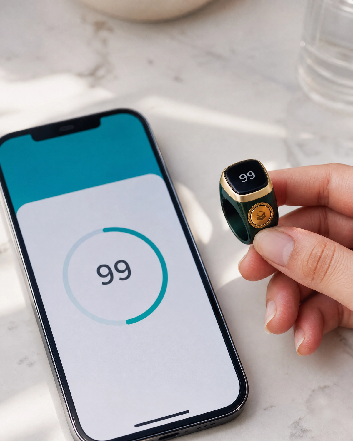 Zikr-Ring Smart – Dein digitaler Tasbih für Dhikr, Gebet & Qibla